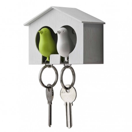 Boutique-Originale : Porte-clés - Duo d’oiseaux