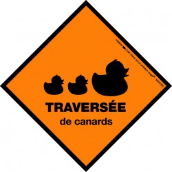 Boutique-Originale : Sticker - Traversée de canards