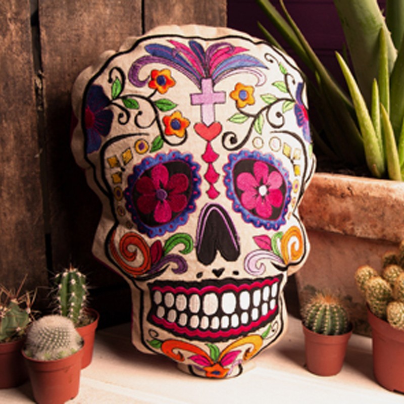 Dia de los muertos pillows cheap