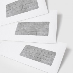 Enveloppes à fenêtre murées