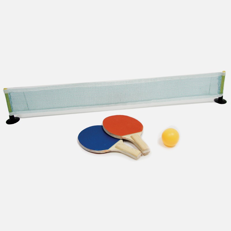 Ping Pong pour bureau (filet ventouse, balle et raquettes)