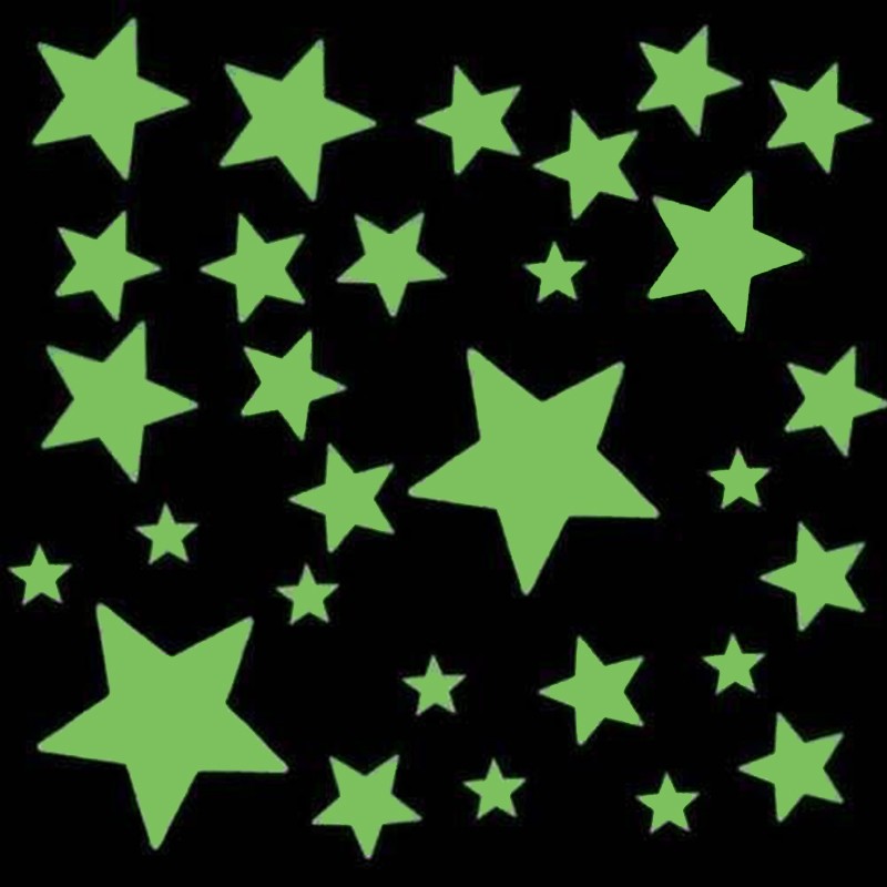 Étoiles phosphorescentes autocollantes - Objet déco chambre enfant