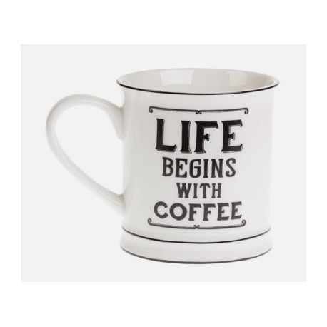 Boutique-Originale : Mug - La vie commence avec un café